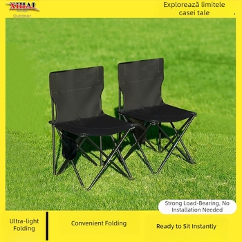 XIH Scaun pliabil – scaun de camping cu spate, din China
