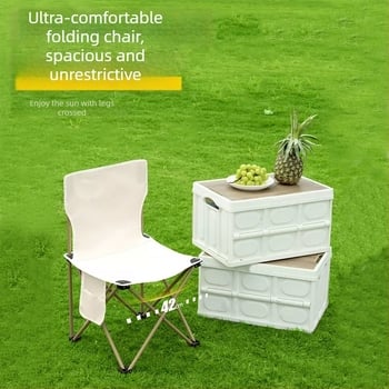 XIH Scaun pliabil – scaun de camping cu spate, din China