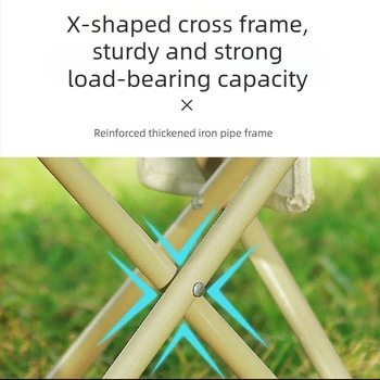 XIH Scaun pliabil – scaun de camping cu spate, din China