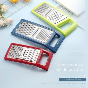 Tăietor-râzător de legume din oțel inoxidabil (3 în 1) – Chu Xing, material: oțel inoxidabil + PP, stil: modern minimalist