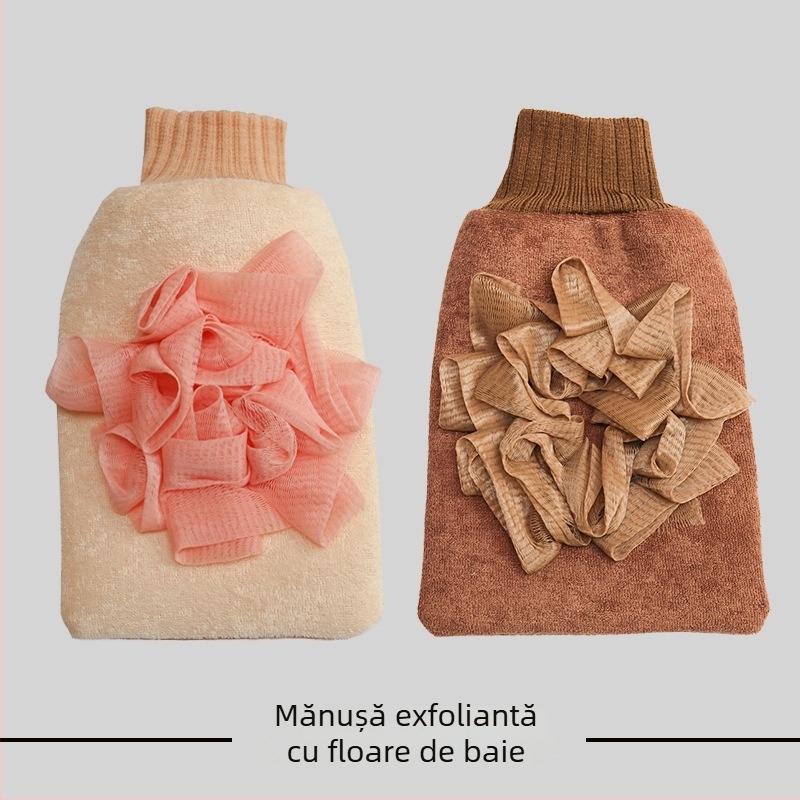 Mănușă dublu-fațetă pentru exfoliere la baie – instrument puternic de exfoliere pentru uz casnic, fără durere