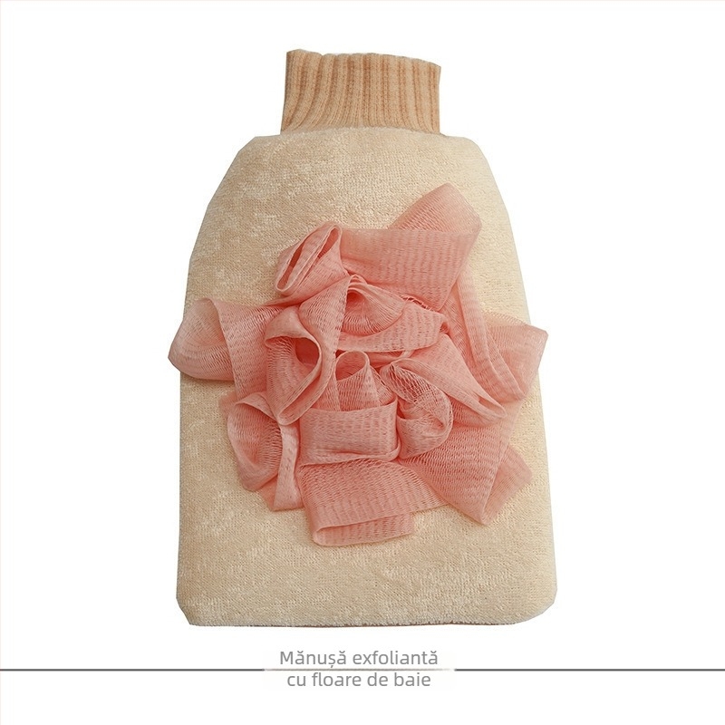 Mănușă dublu-fațetă pentru exfoliere la baie – instrument puternic de exfoliere pentru uz casnic, fără durere
