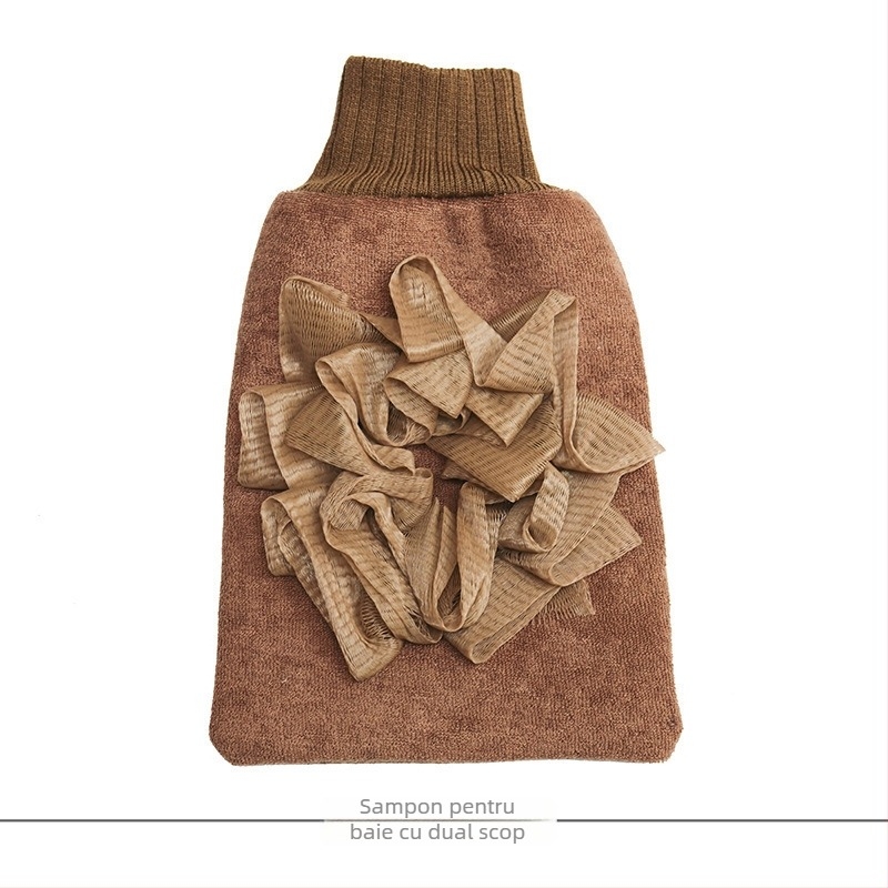 Mănușă dublu-fațetă pentru exfoliere la baie – instrument puternic de exfoliere pentru uz casnic, fără durere