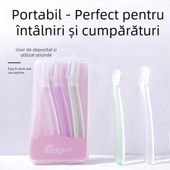 Set de tuns sprâncene (Lame din oțel inoxidabil + ABS; Model KJ-16-XMD; Instrument pentru sprâncene)