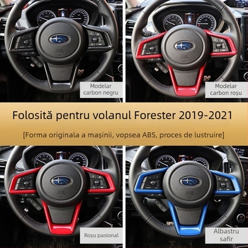 Decorațiuni pentru butoanele volanului Subaru 18-21 Forester/Outback/XV – Spire, fără siglă, fără personalizare