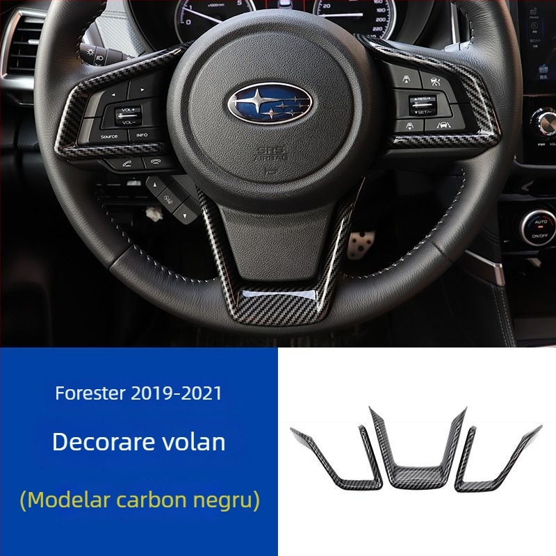 Decorațiuni pentru butoanele volanului Subaru 18-21 Forester/Outback/XV – Spire, fără siglă, fără personalizare