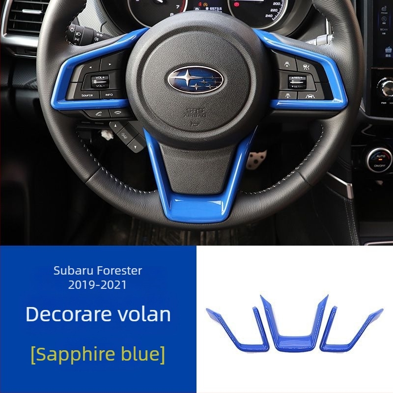 Decorațiuni pentru butoanele volanului Subaru 18-21 Forester/Outback/XV – Spire, fără siglă, fără personalizare