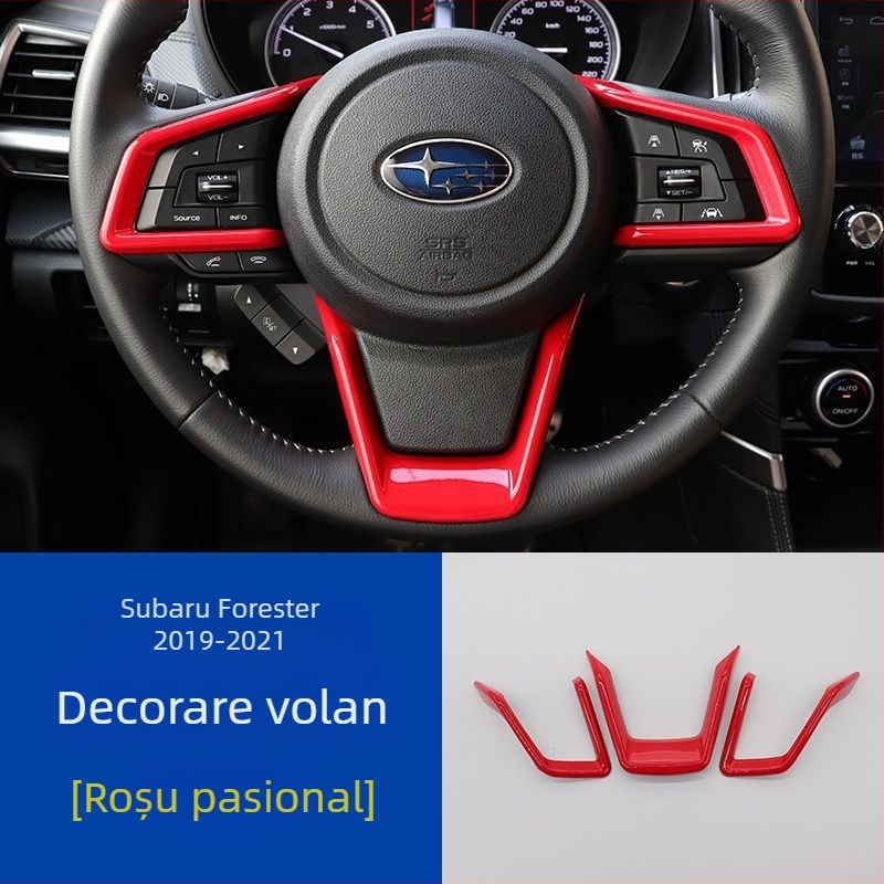 Decorațiuni pentru butoanele volanului Subaru 18-21 Forester/Outback/XV – Spire, fără siglă, fără personalizare