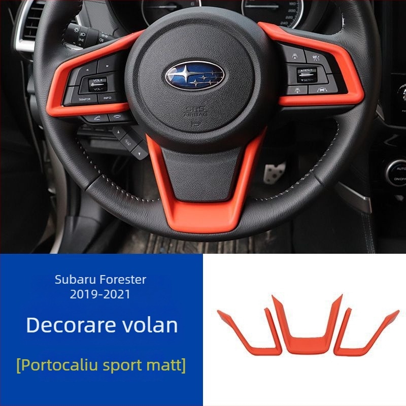 Decorațiuni pentru butoanele volanului Subaru 18-21 Forester/Outback/XV – Spire, fără siglă, fără personalizare