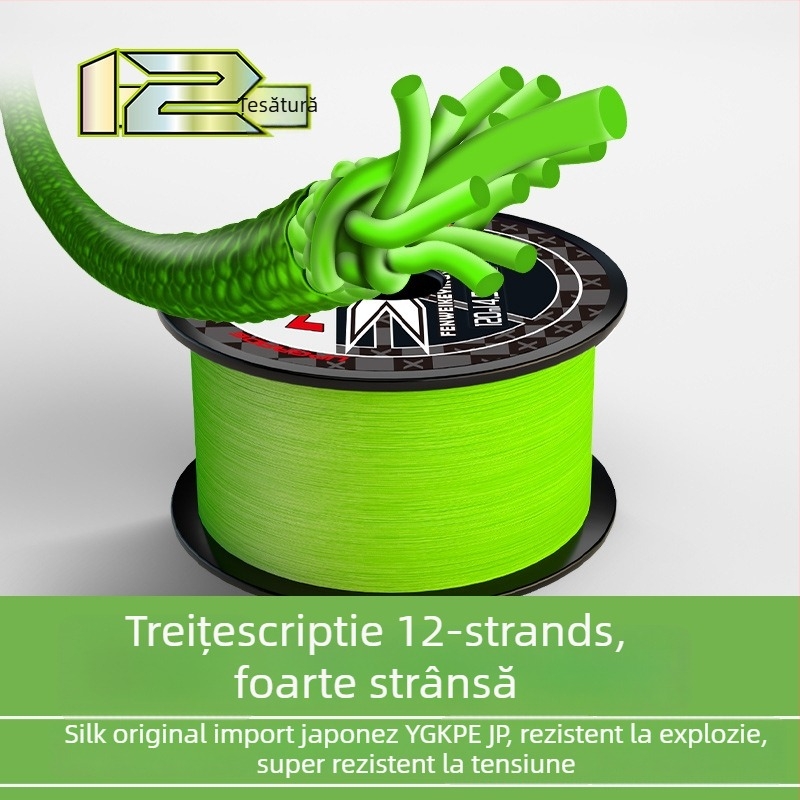 Linie principală de pescuit, material PE, rezistență 3–33 kg, brand YGKPEJP, ambalare 100 de bucăți