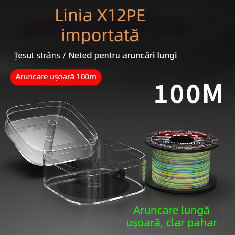 Linie principală de pescuit, material PE, rezistență 3–33 kg, brand YGKPEJP, ambalare 100 de bucăți