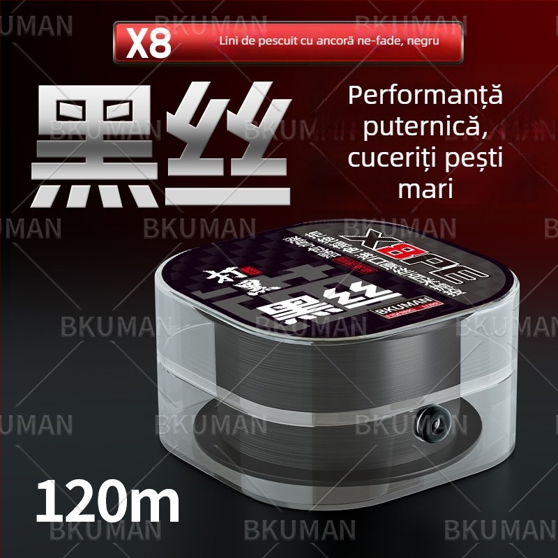 Linie principală de pescuit, material PE, rezistență 3–33 kg, brand YGKPEJP, ambalare 100 de bucăți