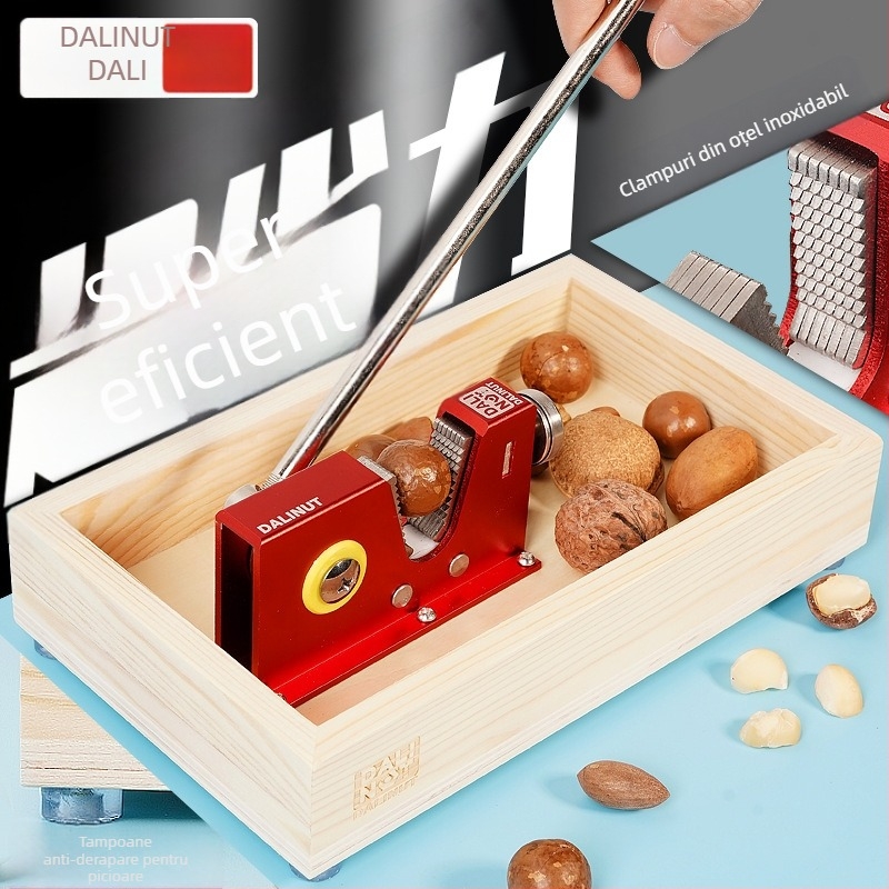 Deschizător de coajă pentru macadamia - corp din aluminiu, design modern minimalist, lansat în 2018, siglă tipărită, etichetă privată disponibilă