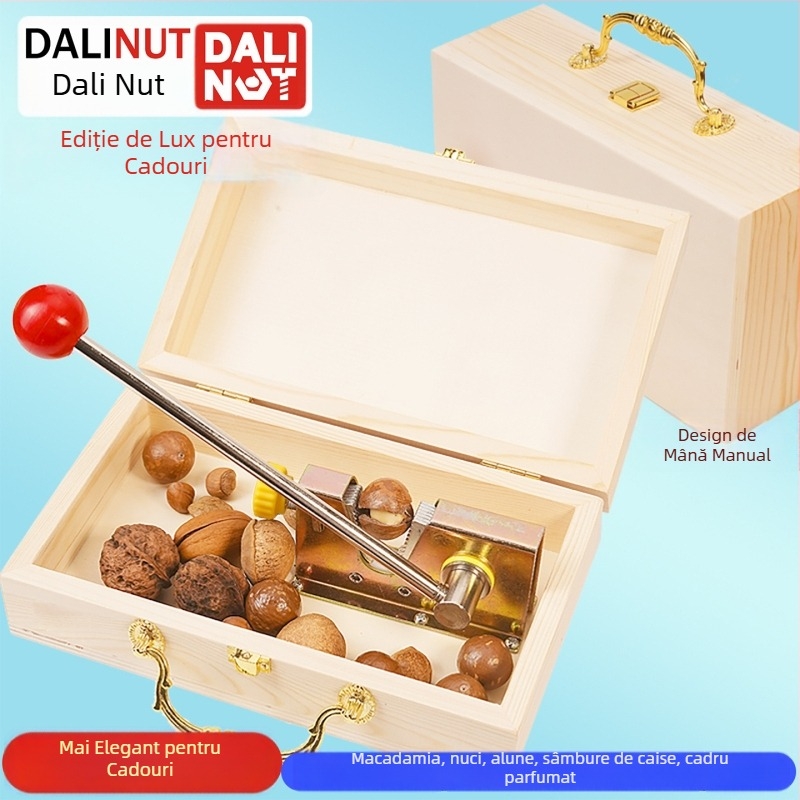 Deschizător de coajă pentru macadamia - corp din aluminiu, design modern minimalist, lansat în 2018, siglă tipărită, etichetă privată disponibilă