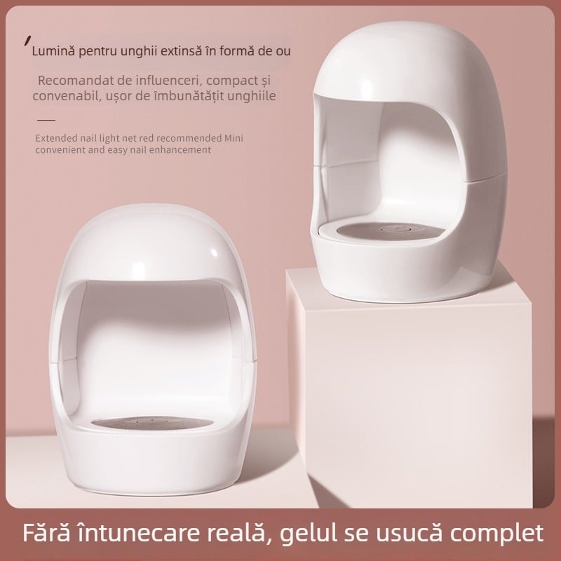 Mașină portabilă pentru manichiură UV pentru gel, artă DIY a unghiilor, plastic, 85 g