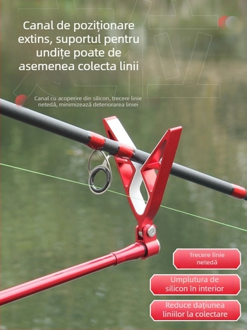 Wickert suport pentru lansete din aliaj de aluminiu, pentru suspensie posterioară, rotire multi-direcțională, pliabil