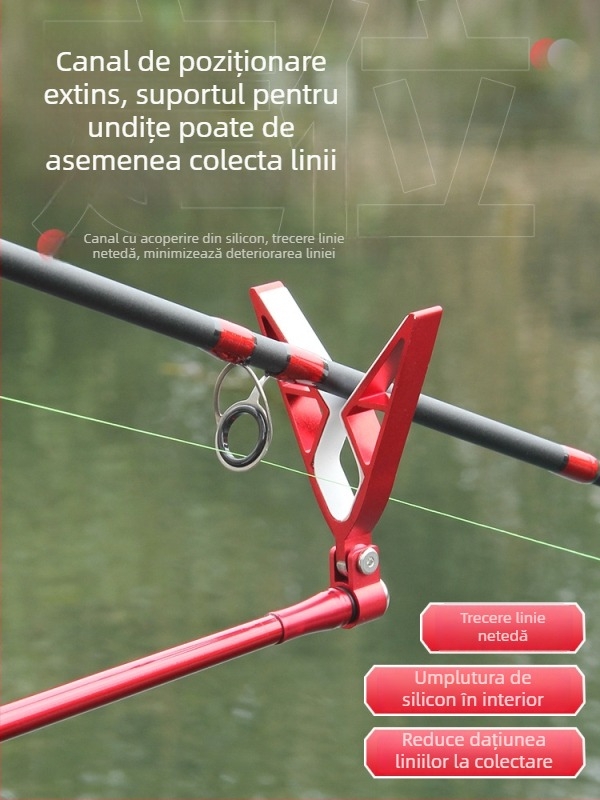 Wickert suport pentru lansete din aliaj de aluminiu, pentru suspensie posterioară, rotire multi-direcțională, pliabil