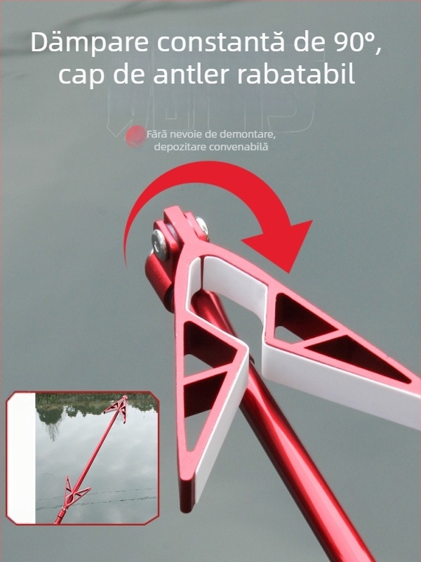 Wickert suport pentru lansete din aliaj de aluminiu, pentru suspensie posterioară, rotire multi-direcțională, pliabil