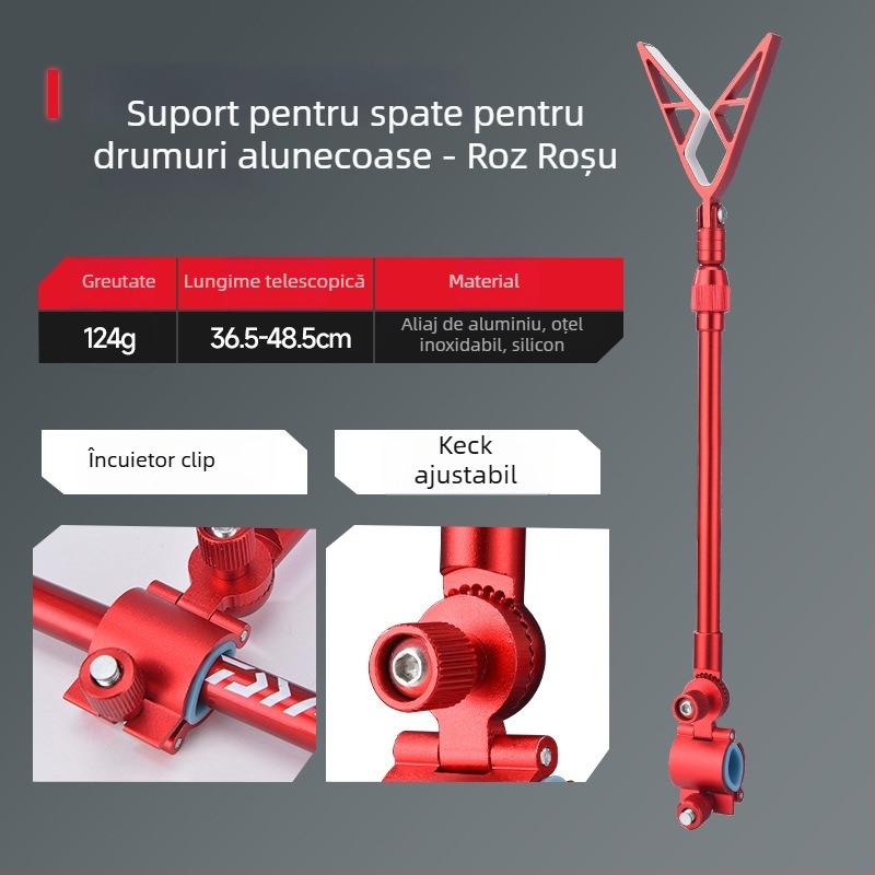 Wickert suport pentru lansete din aliaj de aluminiu, pentru suspensie posterioară, rotire multi-direcțională, pliabil
