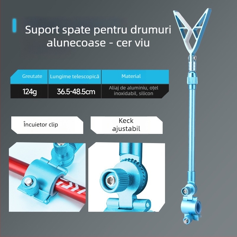 Wickert suport pentru lansete din aliaj de aluminiu, pentru suspensie posterioară, rotire multi-direcțională, pliabil