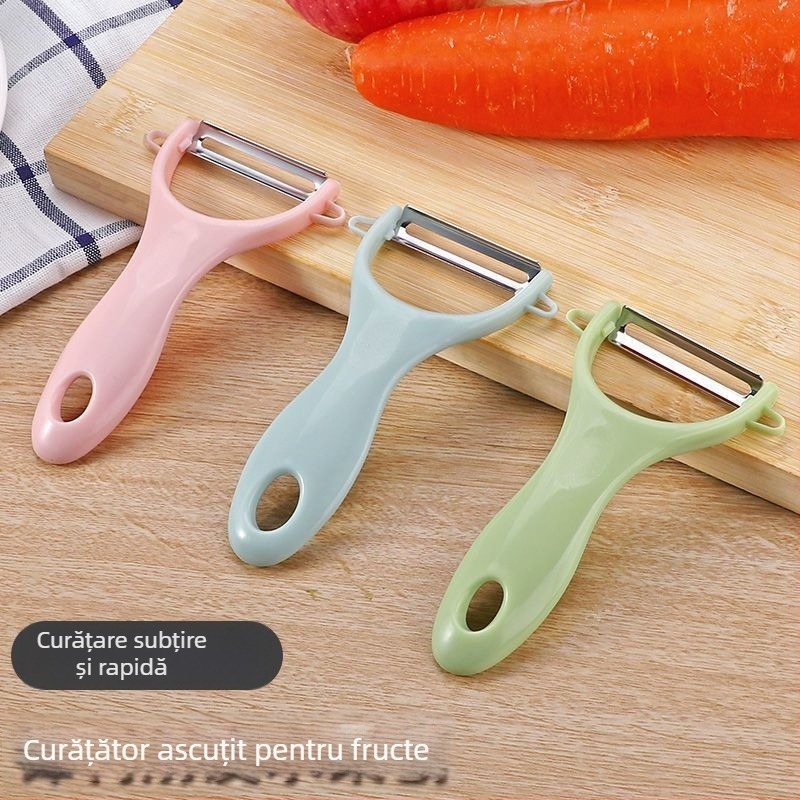 Curățător de legume și fructe din oțel inoxidabil, set multipack