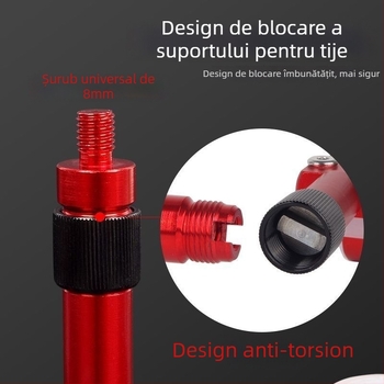 Suport pentru undițe din aliaj de aluminiu, pentru două undițe, două capete, agățare din spate, model Fort