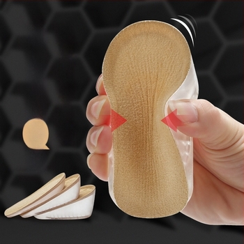 Talpă interioară din gel pentru creșterea înălțimii, cu toc ascuns – invizibil, absorbant de șocuri, pentru adidași, pantofi din piele și botine