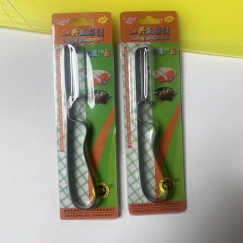 Curățitor de fructe și legume din oțel inoxidabil, în formă de periuță de dinți; ustensilă de bucătărie multi-funcțională pentru decojit; procesare personalizată și imprimare logo; cutie 50×40×70 mm