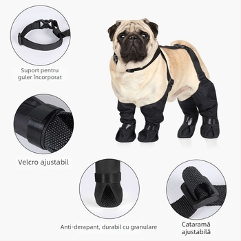 Încălțăminte pentru câini — pânză, impermeabile, antiderapante, rezistente la uzură, stil de relaxare (Brand: Favorite, Cod produs: Cx72033)