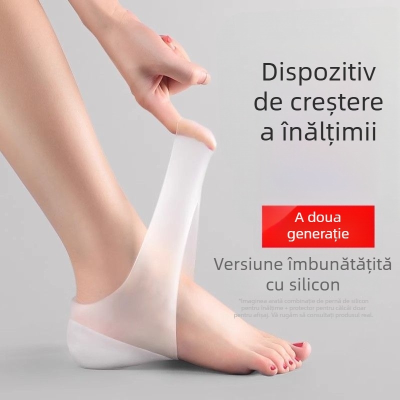 Tălpi de creștere a înălțimii pentru bărbați și femei, talpă întreagă, lână sintetică, tălpi încălzitoare