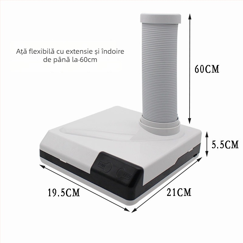 Extractor de praf pentru unghii cu țeavă telescopică și filtru (Origine: Zhejiang; Categorie: Unealtă de șlefuire a suprafeței armurii; Brand: Autohton; Zonă principală de vânzări: Altele)
