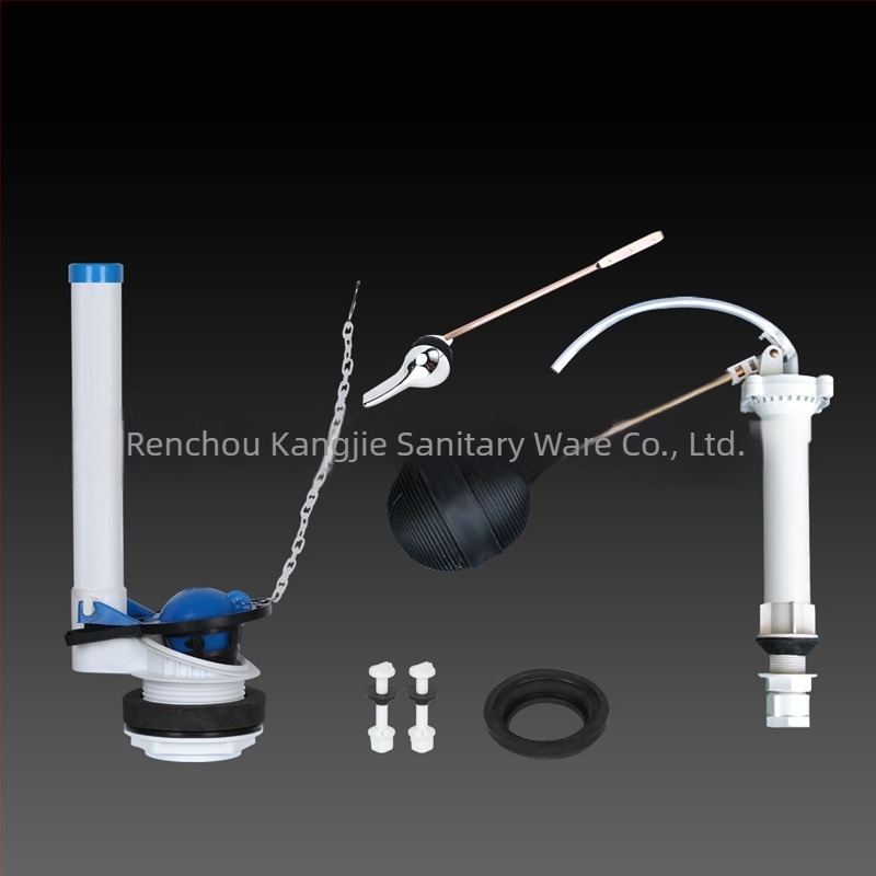 Valvă universală de spălare pentru rezervorul de toaletă, Kangjie, material PP, model KJ-527, instalare