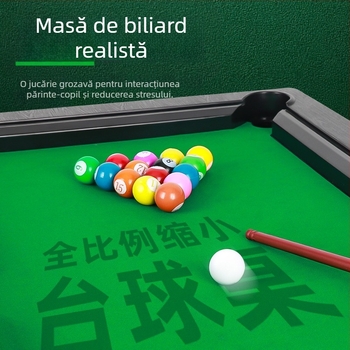 Masă de biliard mini pentru interior pentru copii – joc educațional interactiv pentru părinți și copii, dezvoltă coordonarea mână-ochi și abilitățile cognitive (construcție din plastic)