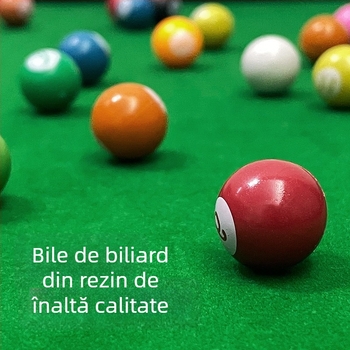 Masă de biliard mini pentru interior pentru copii – joc educațional interactiv pentru părinți și copii, dezvoltă coordonarea mână-ochi și abilitățile cognitive (construcție din plastic)