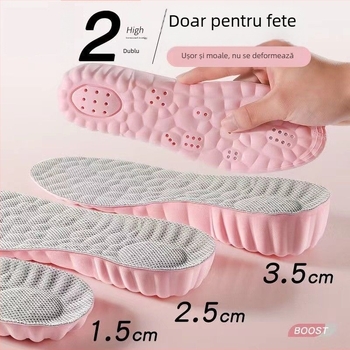 Talpă de creștere a înălțimii pentru femei, suport interior ascuns, absoarbe transpirația, rezistent la mirosuri, amortizează șocuri, pentru bocanci Martin
