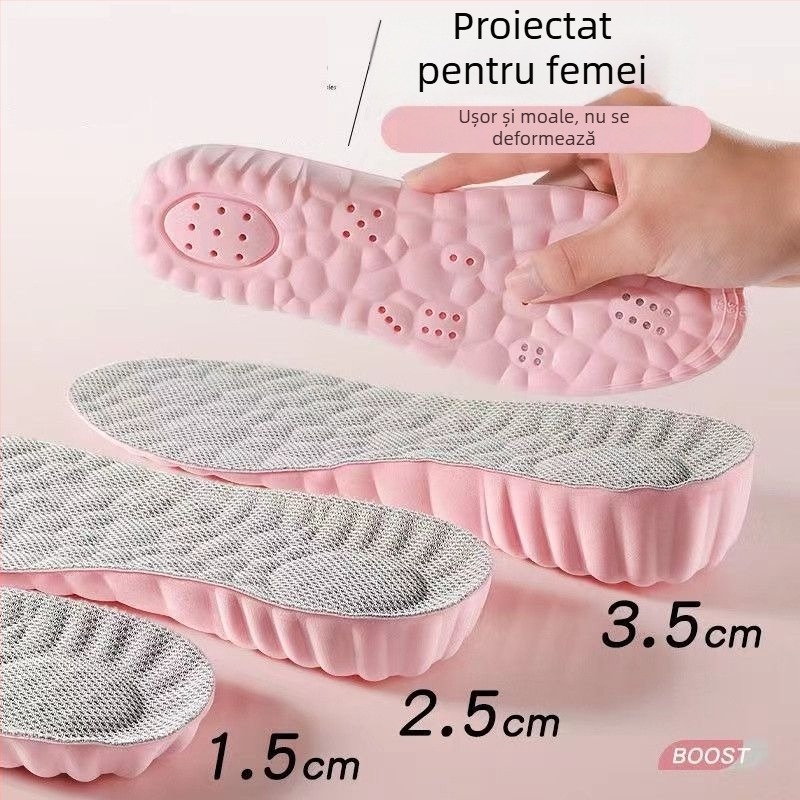 Talpă de creștere a înălțimii pentru femei, suport interior ascuns, absoarbe transpirația, rezistent la mirosuri, amortizează șocuri, pentru bocanci Martin