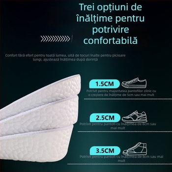 Insertii EVA pentru creșterea înălțimii, unisex, talpă integrală, model Increased height-601