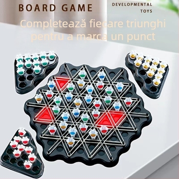 Joc de societate; material plastic; ambalaj cutie; destinat copiilor 7-14 ani; dezvoltă vederea și dezvoltarea intelectuală (material plastic; ambalaj cutie; 7-14 ani; dezvoltare a vederii și intelectului)
