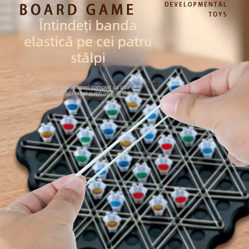 Joc de societate; material plastic; ambalaj cutie; destinat copiilor 7-14 ani; dezvoltă vederea și dezvoltarea intelectuală (material plastic; ambalaj cutie; 7-14 ani; dezvoltare a vederii și intelectului)