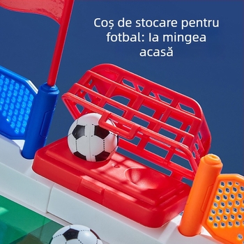 Fotbal de masă pentru doi – ABS, Little Bass; joc de masă educațional pentru turnee familiale cu coordonare mână-ochi dublă și gameplay îmbunătățit; potrivit pentru copii 4–6, tineri 7–14 și adulți 15–35