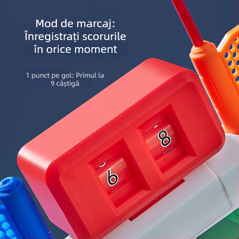 Fotbal de masă pentru doi – ABS, Little Bass; joc de masă educațional pentru turnee familiale cu coordonare mână-ochi dublă și gameplay îmbunătățit; potrivit pentru copii 4–6, tineri 7–14 și adulți 15–35