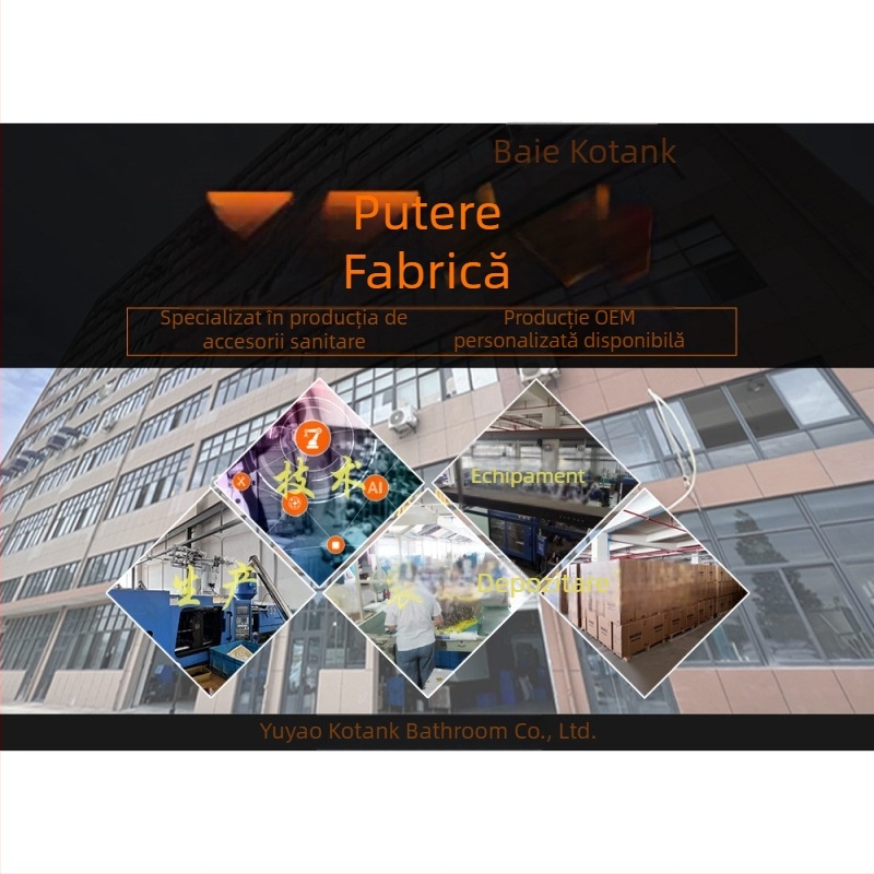 Accesorii universale pentru rezervorul de toaletă, buton superior, plastic, brand KETAI, stil light luxury