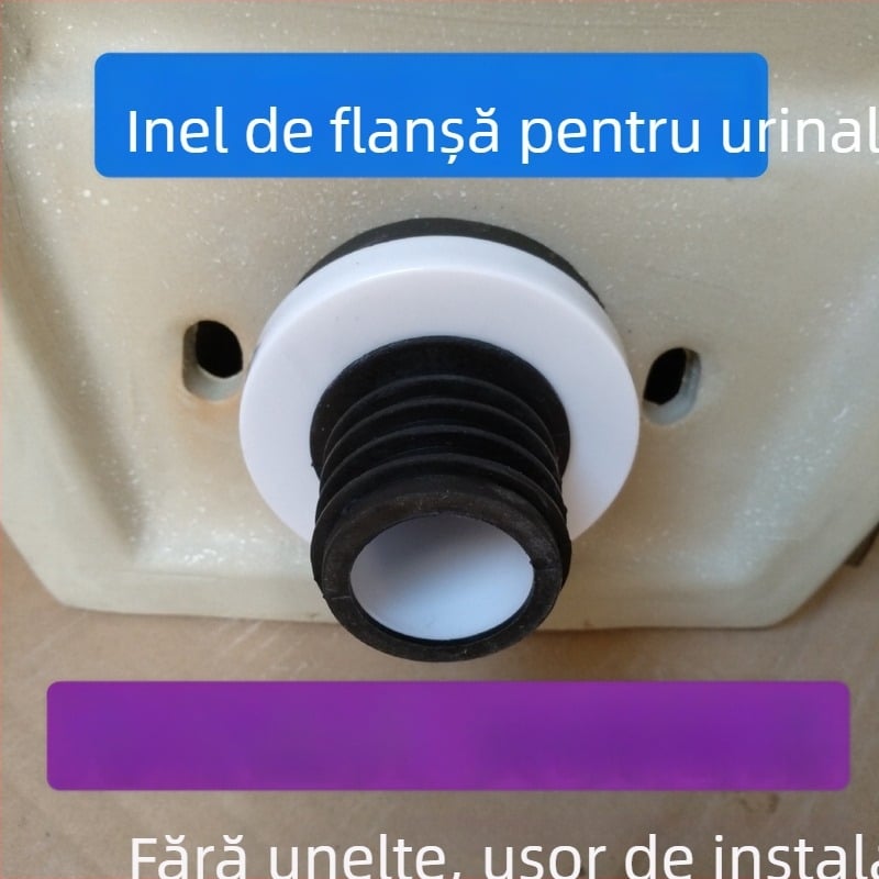 Conector de scurgere pentru urinar, ansamblu din plastic, montaj pe perete sau podea, marca Day, stil modern minimalist