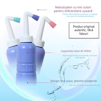 Irigator portabil pentru igiena anală și intimă — Speed, acționare manuală, materiale PP/ABS/EVA, fără montaj