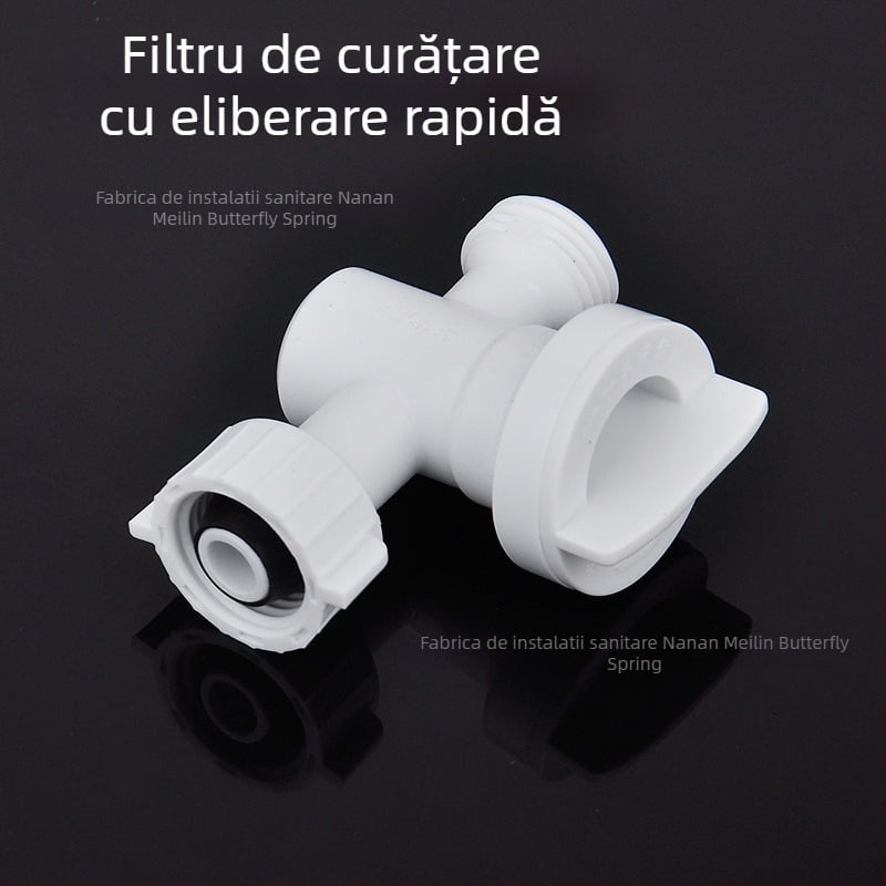Dispozitiv filtru pentru conducta de alimentare a toaletei - plastic, filtru detașabil pentru curățare, interfață filet 4, marcă hjsn