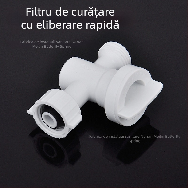 Dispozitiv filtru pentru conducta de alimentare a toaletei - plastic, filtru detașabil pentru curățare, interfață filet 4, marcă hjsn