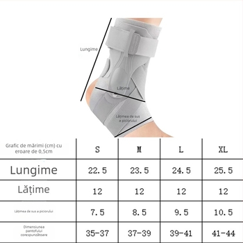 Orteză gleznă din neopren, respirabilă, compresie elastică, susținere pentru reabilitare (potrivită pentru toate utilizările)