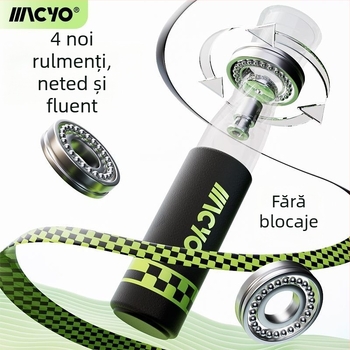 MACYO săritură fără sfoară pentru adulți, design cu minge mare, PVC; potrivit pentru fitness și sporturi școlare.