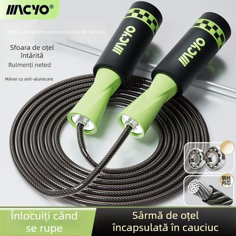 MACYO săritură fără sfoară pentru adulți, design cu minge mare, PVC; potrivit pentru fitness și sporturi școlare.