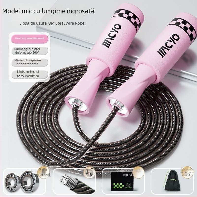 MACYO săritură fără sfoară pentru adulți, design cu minge mare, PVC; potrivit pentru fitness și sporturi școlare.